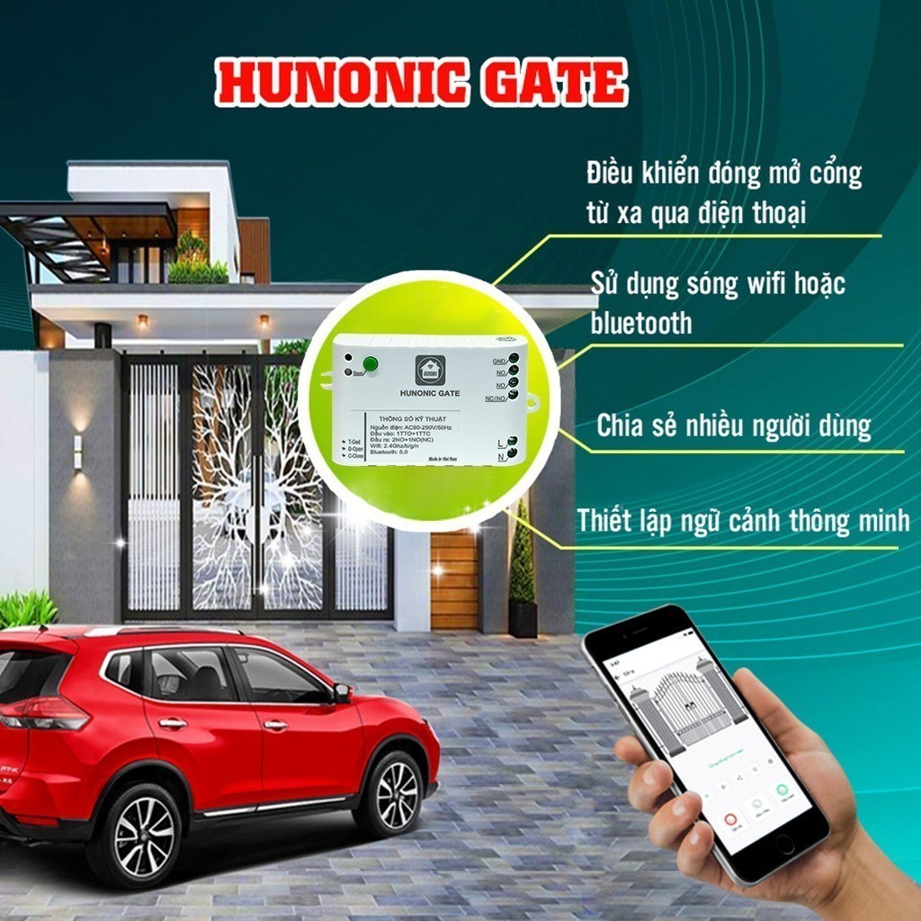 Bộ điều khiển cổng tự động HUNONIC GATE